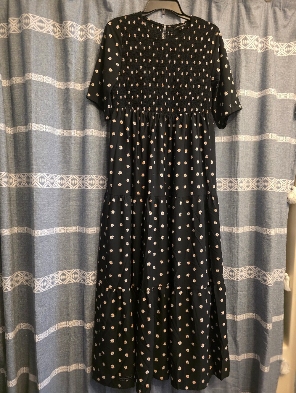 Simply Southern Tiered Daisy Print Maxi Dress Size Large